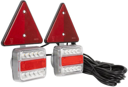 Set 2 Magnetische Piloten 2 Reflektierende Bänder LED Jbm-52839