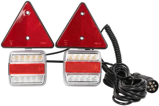 Set 2 Magnetische Piloten 2 Reflektierende Bänder LED Jbm-52839