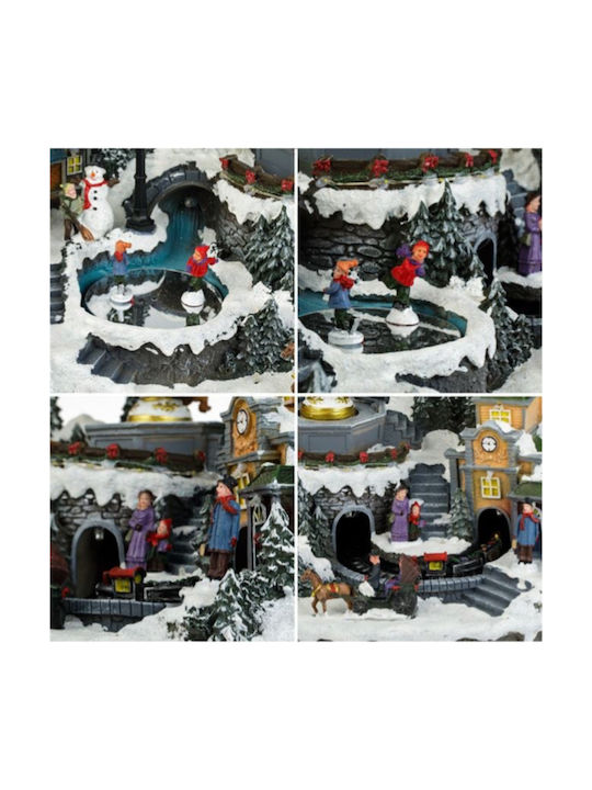 Christmas Illuminated Decorative with Movement 46x28x27cm. Carousel