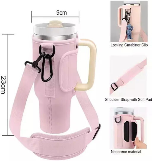 Pandaboo Isolierte Flaschenhülle für Flasche in Beige Farbe