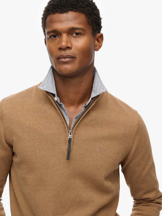 D1 Stud Long Sleeve Sweater Camel