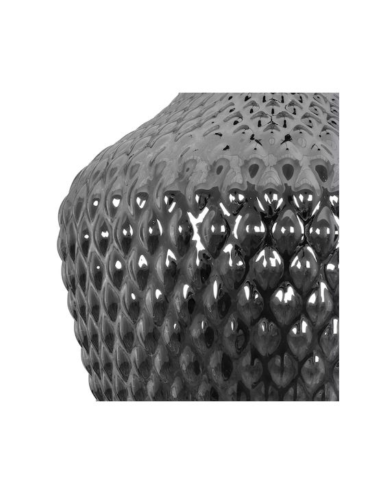 GloboStar Sklo Pendant Light Black with Crystals for Socket E27 22x22x31cm
