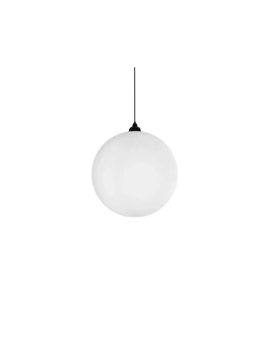 GloboStar Gabia Pendant Light White with Crystals for Socket E27 40x40x42cm