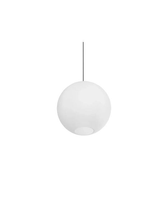 GloboStar Gabia Pendant Light White with Crystals for Socket E27 40x40x42cm