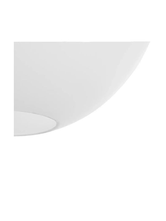 GloboStar Gabia Pendant Light White with Crystals for Socket E27 40x40x42cm