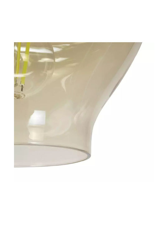GloboStar Ovoce Pendant Light Honey with Crystals for Socket E27 20x20x22cm