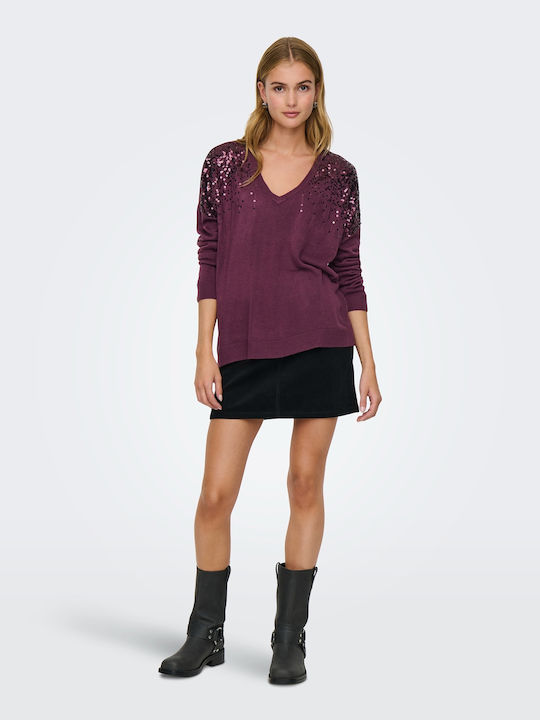 Boxy Γυναικείο Πουλόβερ Mauve Wine, Μπορντω