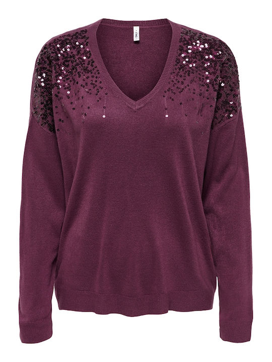 Boxy Γυναικείο Πουλόβερ Mauve Wine, Μπορντω