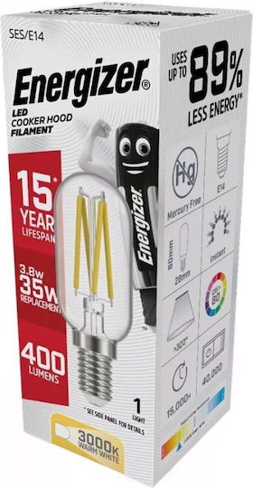 Energizer LED Bulb 4W 80mm for Socket E14 Warm White 420lm