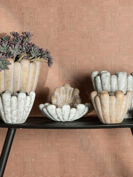 PTMD Collection Саксия Бетон Кафяв 47x47x36εκ.