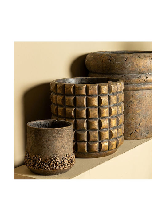 PTMD Collection Саксия Бетон Кафяв 30x30εκ.