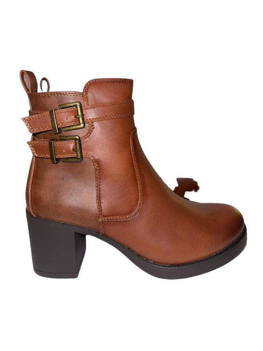 Stiefeletten Damen Tabac Braun
