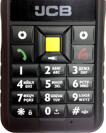 JCB Tradesman 2F Dual SIM Ανθεκτικό Κινητό με Κουμπιά Μαύρο