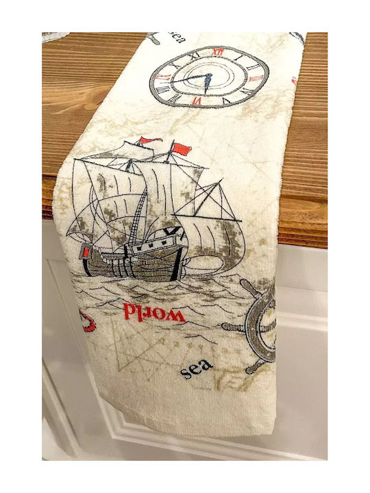 Prosop De Bucătărie Mâini Față-Cremă-Nava 30cm X 50cm