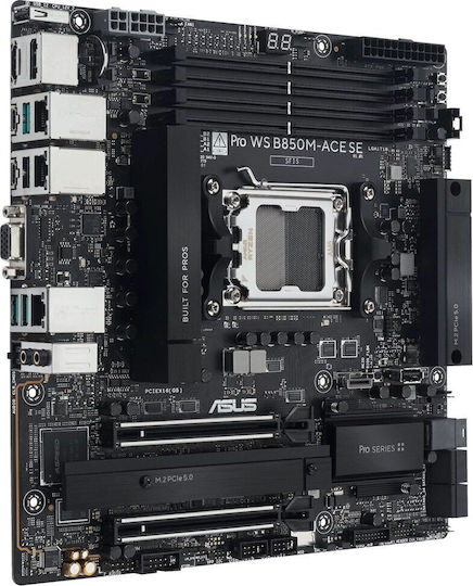 Asus Pro Ws B850M-Ace Se Motherboard ATX with AMD AM5 Socket