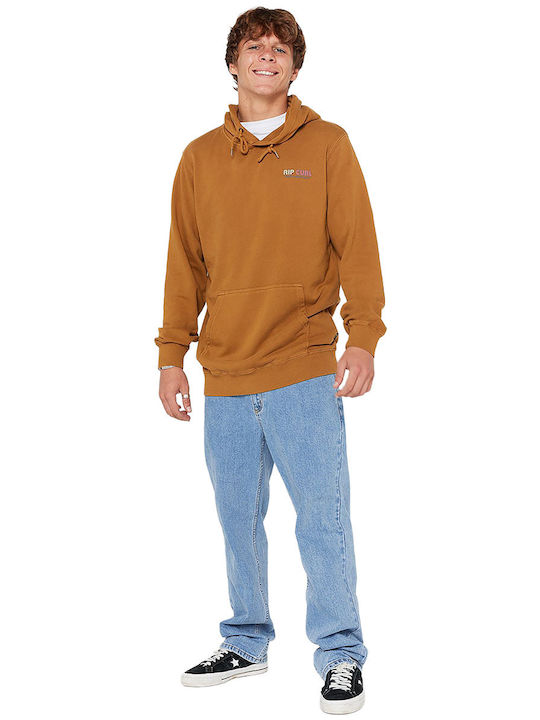 Surf Revival Brown Hoodie Men'S Sweatshirt