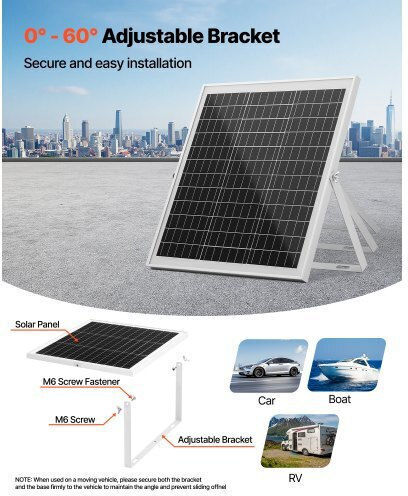 Vevor Panou Solar Încărcător 20W (ZJKXLDJG20WWXSNAU001Y3)