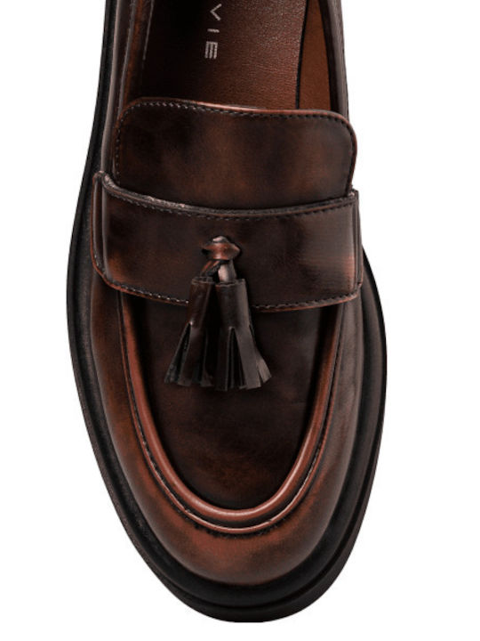 Γυναικεία Loafers σε Καφέ Χρώμα