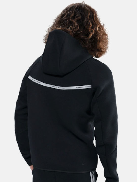 Nike Tech Fleece Cardigan Fleece pentru Bărbați Neagră IM6537-010