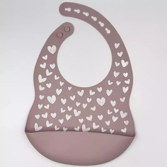 Pandaboo Feeding Set made of Silicone Pink 5pcs