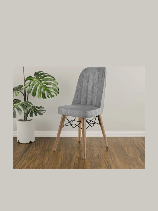 SteweHome Esszimmermöbel-Set Schwarz Marmoriertes Design Offene Grau Stühle