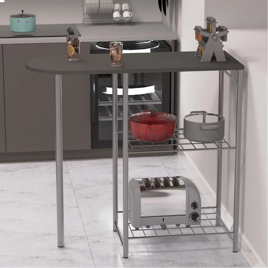 Modern Oval Bar Esszimmermöbel-Set Mit Theke Und 2 Hocker