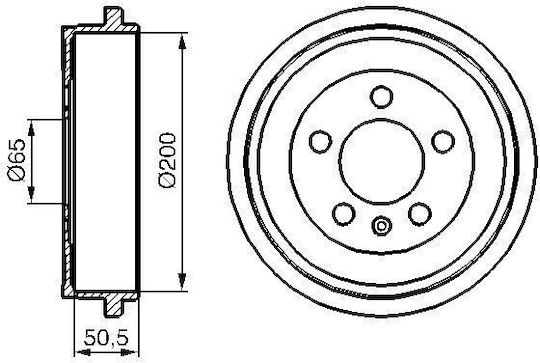 Bosch Brake Drum 0 986 477 133