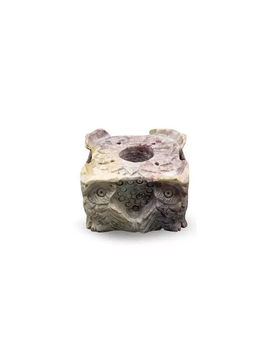 Πέτρινη Βάση Κώνους & Αρωματικά Στικ Soapstone Owl Burner