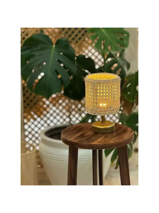 Battery Lamp Shade Natural Rattan Hazeran