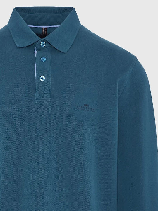 Polo Bluză Cu Mânecă Scurtă Indian Teal