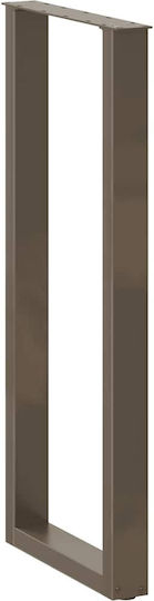 vidaXL Metallic Furniture Leg 2 Pieces Suitable for Table / Coffee Table 40x110x110cm Natural