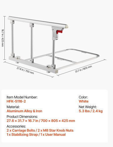 Vevor Bed Rails BCBSBCBSKZD7D6RFJ001V0