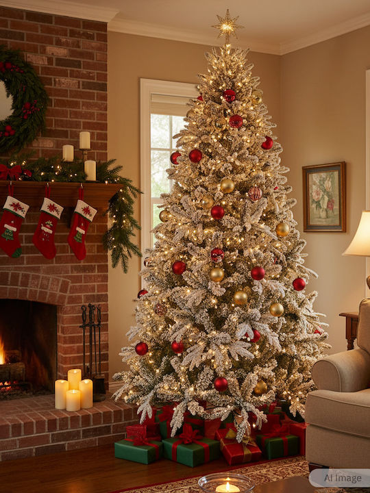 Christmas Tree Olympus Snowy 210cm with 1041 Branches