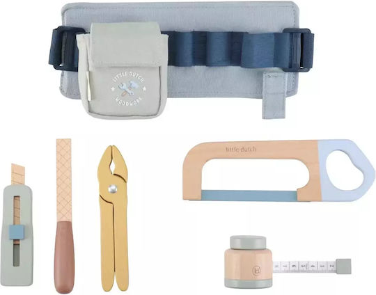Little Dutch Handyman Belt with Wooden Tools for Ages 3+