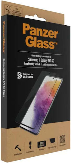 PanzerGlass Case Friendly Full Face Tempered Glass Black (Galaxy A73)