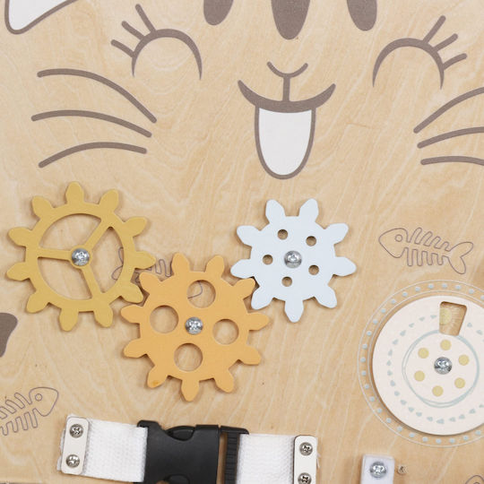 Moni Musical Instrument Cat Made of Wood for 36+ Months