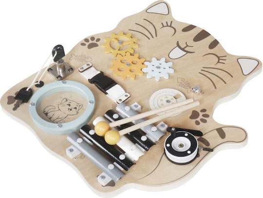 Moni Musical Instrument Cat Made of Wood for 36+ Months