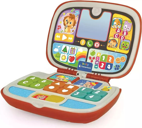 Baby Clementoni Baby Laptop-Tablet Computer for Letters and Numbers with Music and Sounds for 9+ Months