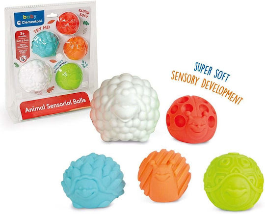 Clementoni Baby Toy Animal Balls for 3++ Months