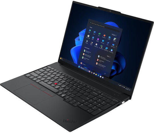 Lenovo ThinkPad E16 Gen 3 16" IPS FHD+ (Nucleu 7-240H/16GB/512GB SSD/W11 Pro) Negru (Tastatură Engleză Internațională)