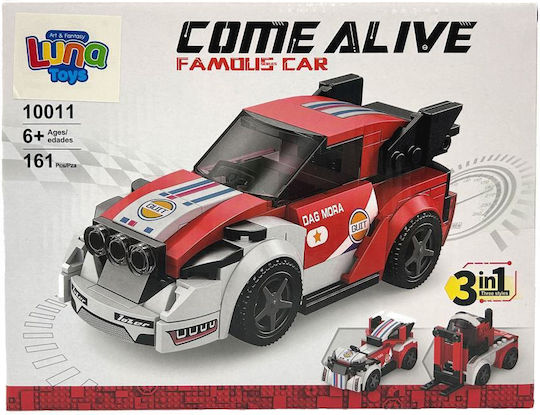 Luna Transform 3 in 1 Vehicle Building Blocks Set for 6+ Years 8 Pieces