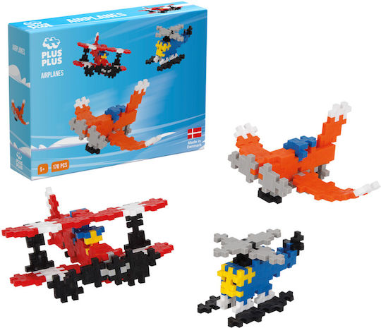Plus Plus Τουβλάκια Mini Basic Airplanes για 5-12 Ετών 170τμχ