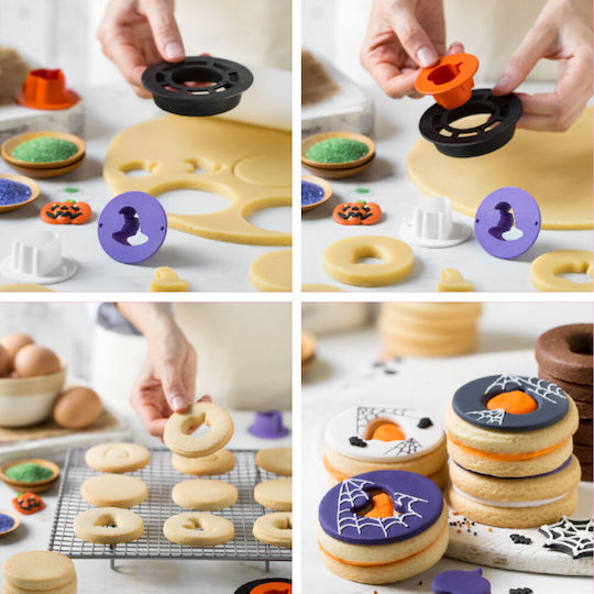 Decora Filled Cookies Halloween Cutters Set 4