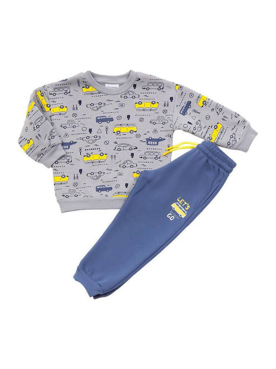 Kids Sweatpants Set Grey 2pcs