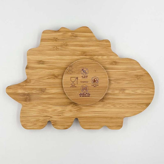Pandaboo Baby Food Plate made of Bamboo Blue