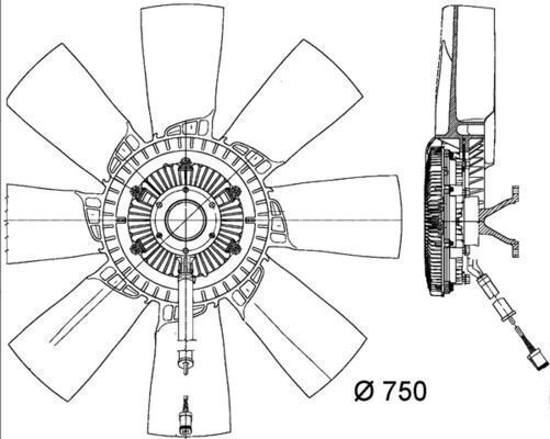Mahle Car Radiator Fan