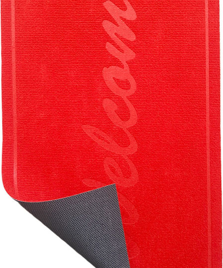 Kotonia Home Entrance Mat Anti-slip Red 75x45cm
