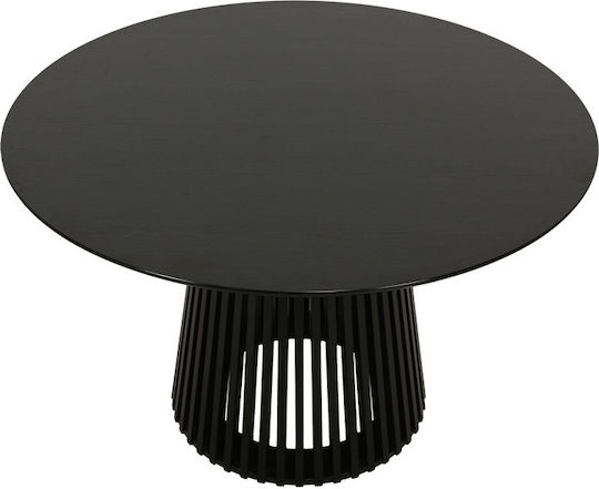 Domonic Στρογγυλό Τραπεζαρίας Μαύρη Απόχρωση 120x120x75εκ.