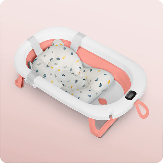 Ricokids Foldable Baby Bath with Thermometer White