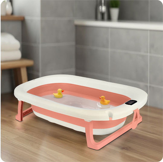 Ricokids Foldable Baby Bath with Thermometer White